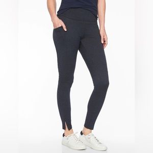 Athleta Herringbone Mercer Tight Size S Blue / Black #353504